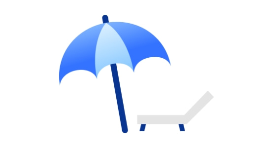 平均有給休暇取得数 イラストイメージ