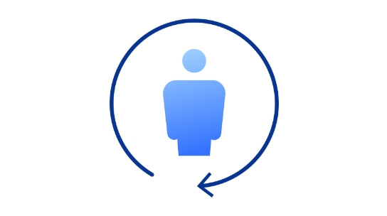 育児休職後の復職率・定着率 イラストイメージ