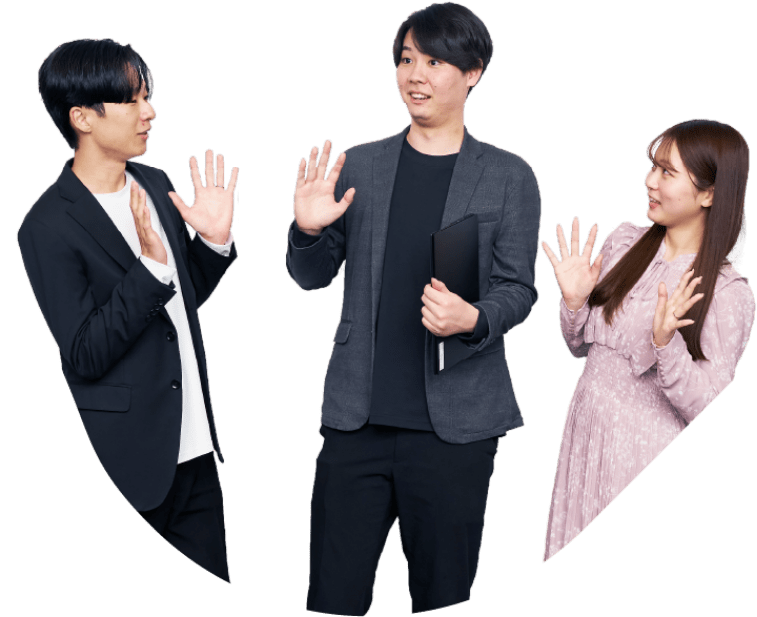 社員の写真 動いた状態