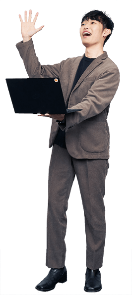 社員の写真 動いた状態